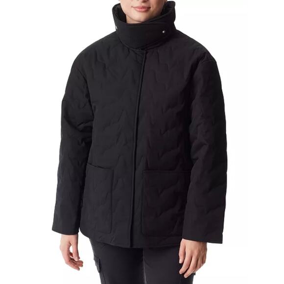 BASS OUTDOOR Women's Quilted Long-Sleeve Jacket BLACK NWT SIZE S - Picture 3 of 11